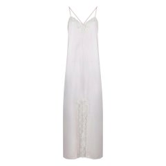 Vintage 1990s Christian Dior Pink and Lace Slip Dress