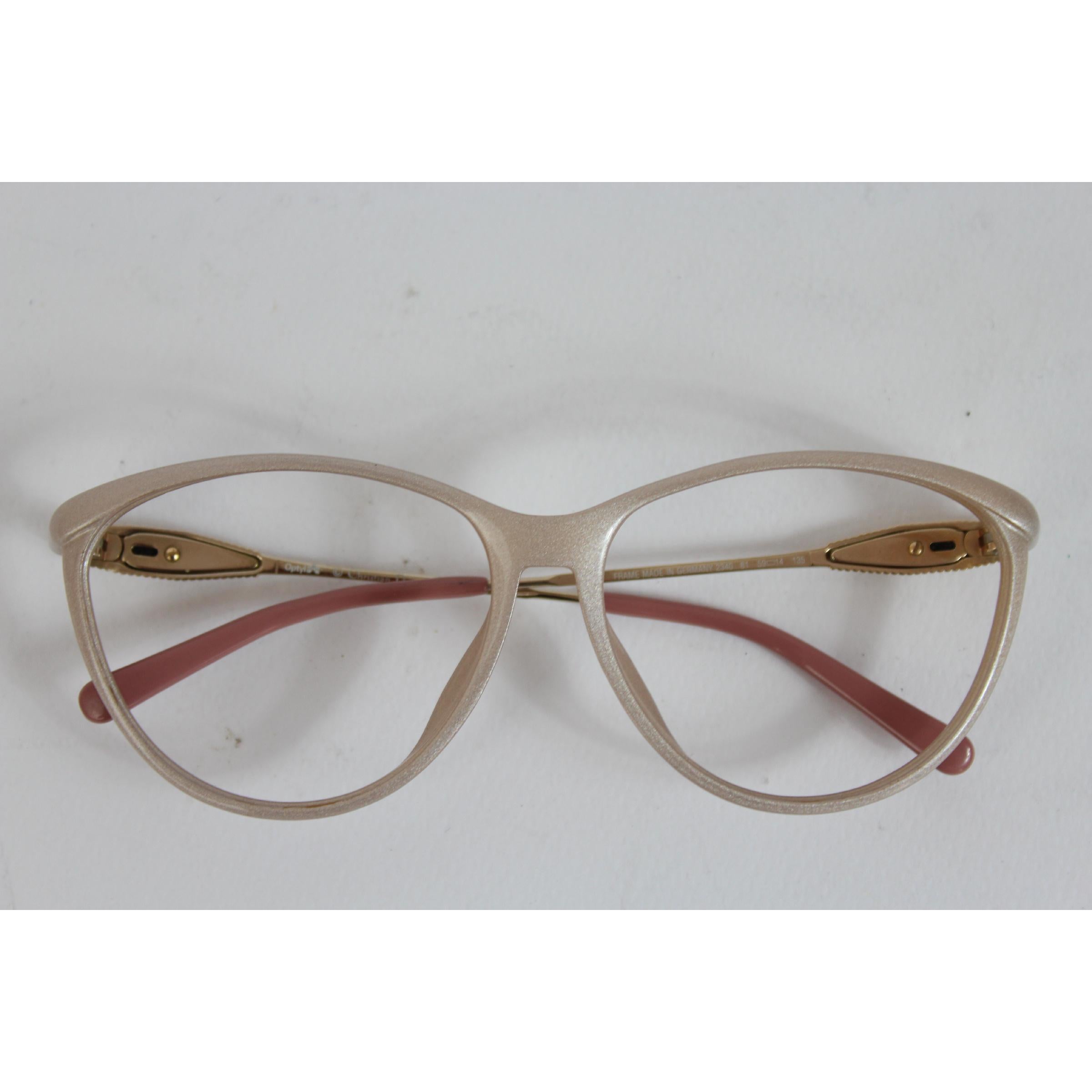 Women's 1990s Christian Dior Pink Celluloid Frame Eyeglasses 2340