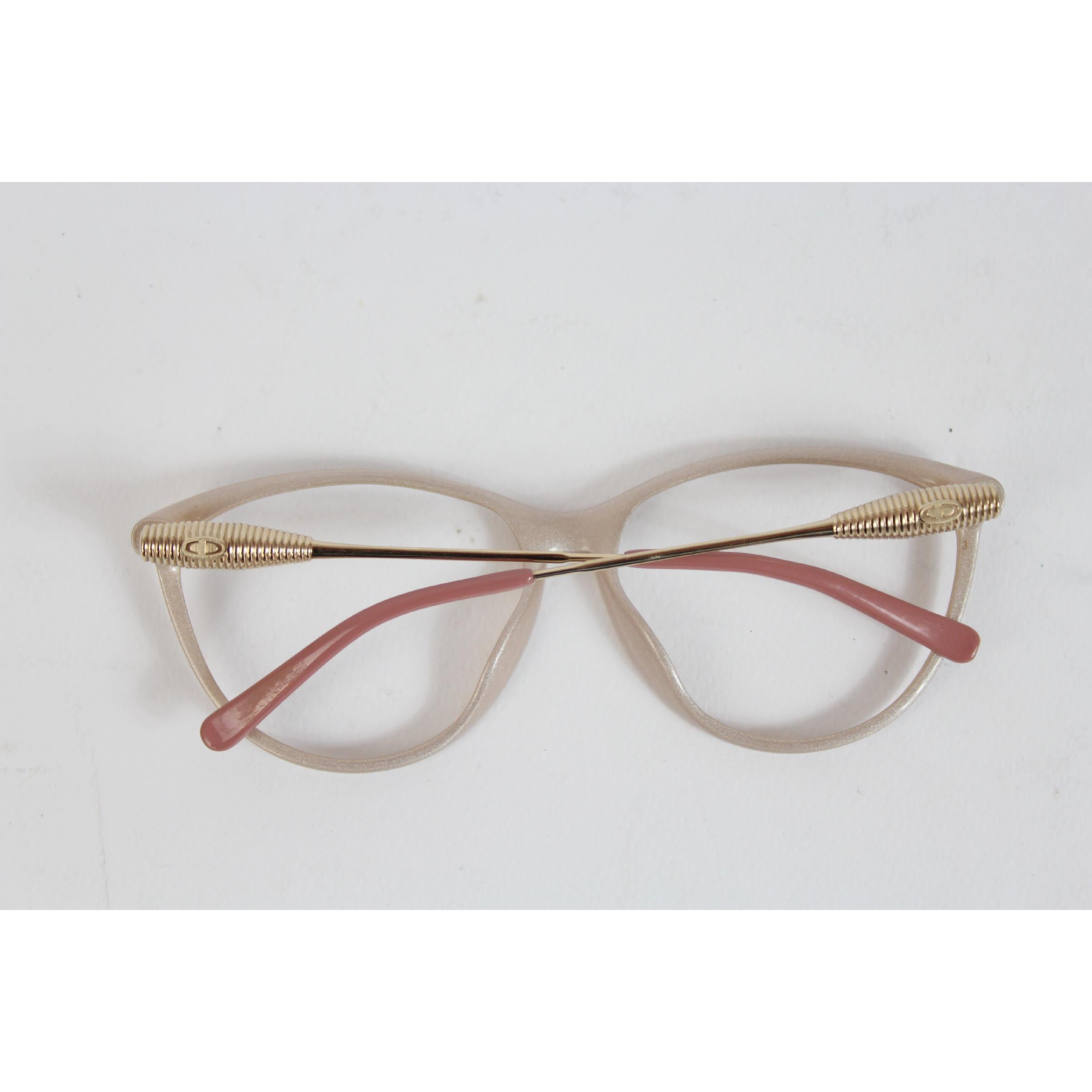 1990s Christian Dior Pink Celluloid Frame Eyeglasses 2340 1