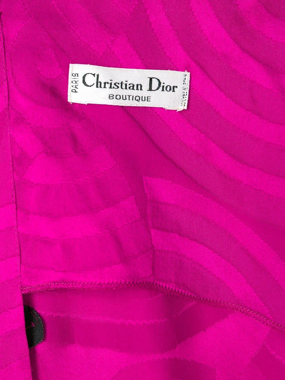 1990s Christian Dior Pink Silk Top 1