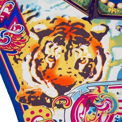Bufanda con estampado de circo Christian Lacroix, años 90