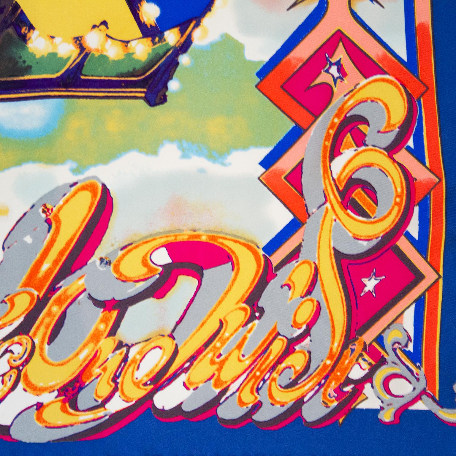 Christian Lacroix - Écharpe imprimée de cirque, années 1990 Bon état à Toronto, Ontario