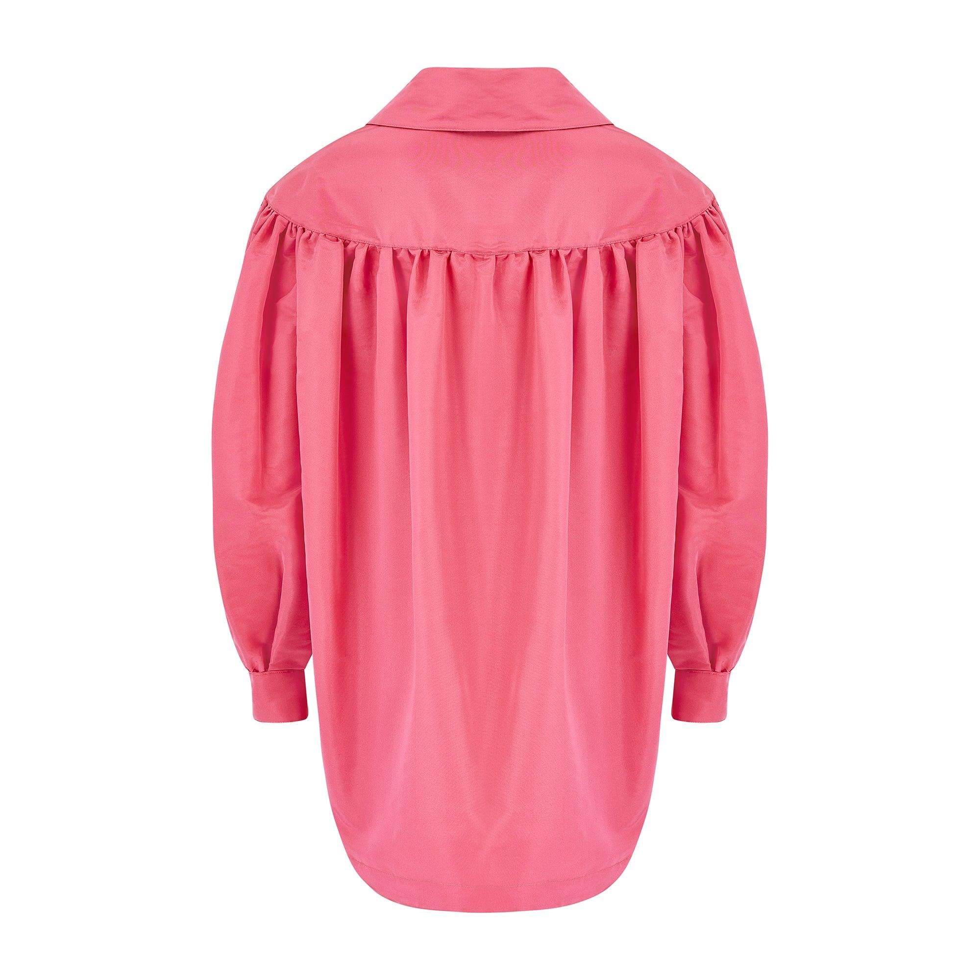 Rosa Giacca Cocoon in seta Demi Couture di Christian Lacroix degli anni '90 in vendita