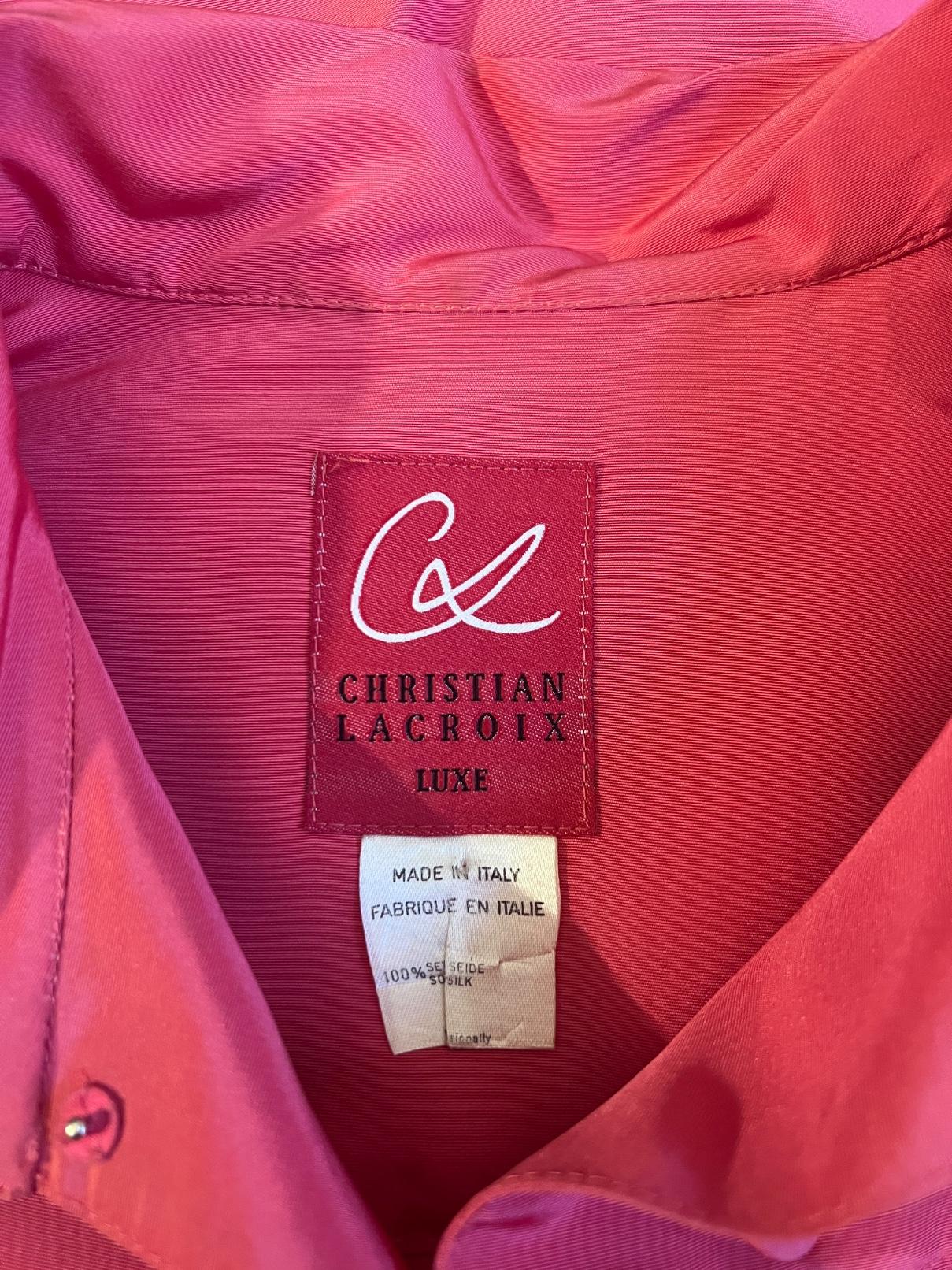 Donna Giacca Cocoon in seta Demi Couture di Christian Lacroix degli anni '90 in vendita