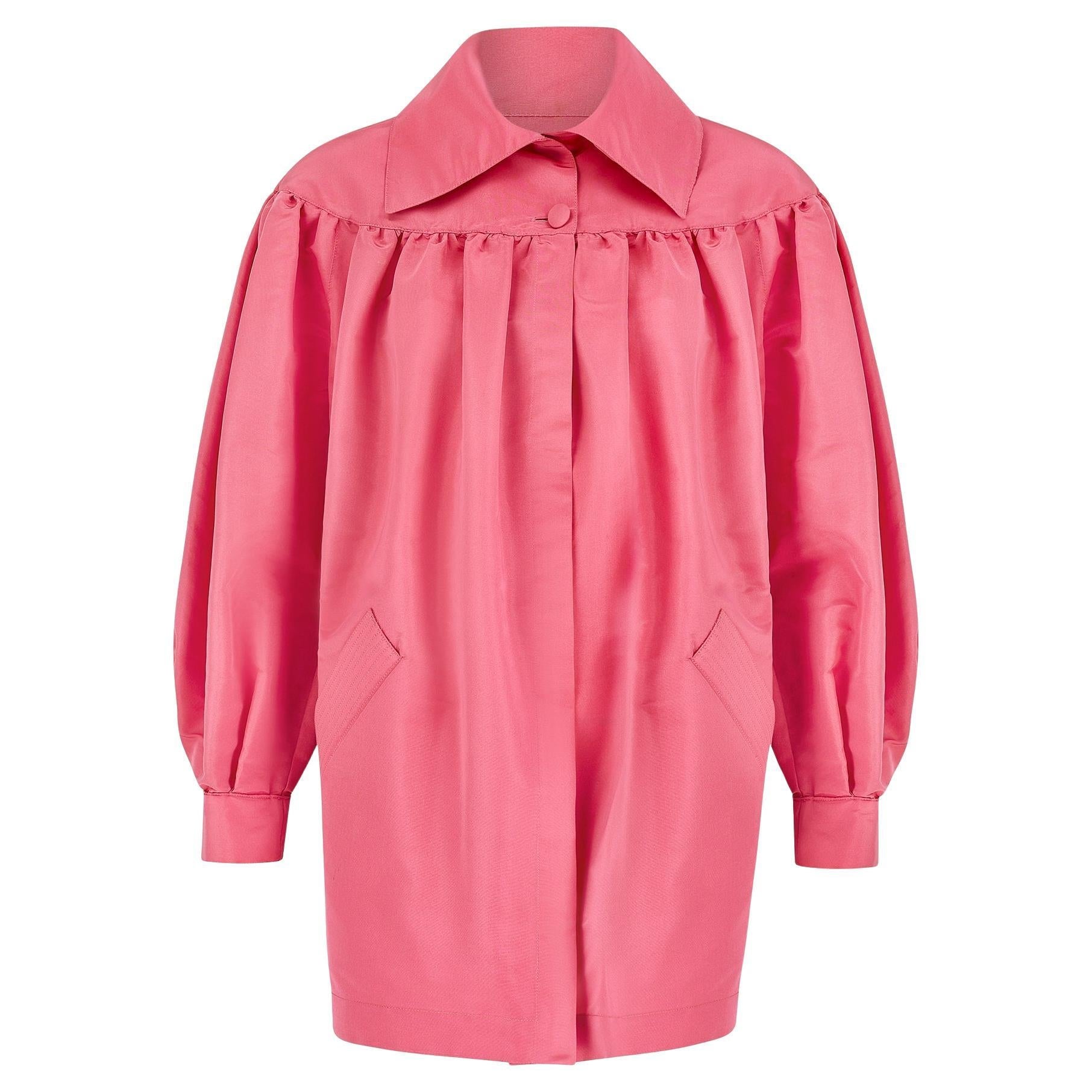 1990s Christian Lacroix Demi Couture Silk Cocoon Jacket