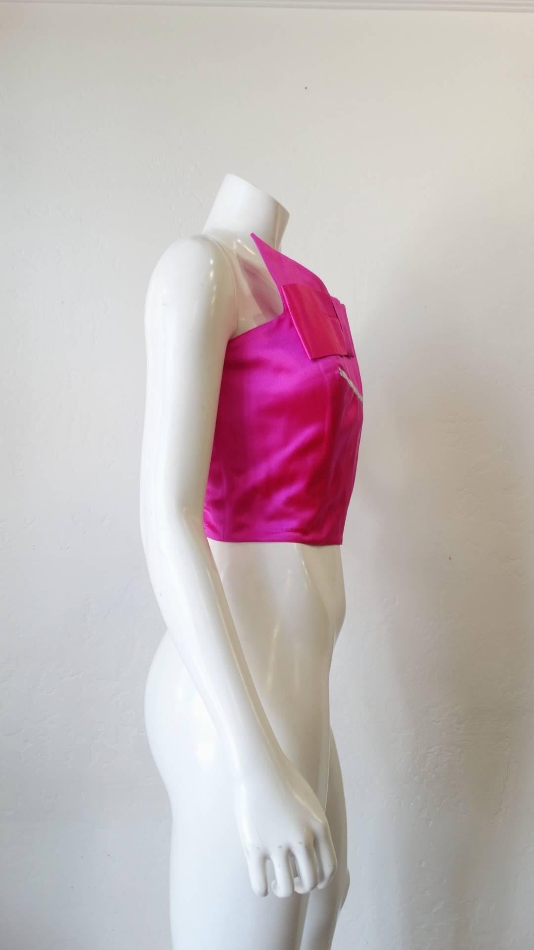 Christian LaCroix Pink Bustier Top, 1990s   In Excellent Condition In Scottsdale, AZ