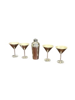 Anni ’90: shaker da cocktail Christofle K-T in argento placcato, firmato Thomas Keller e Adam D. Tihany