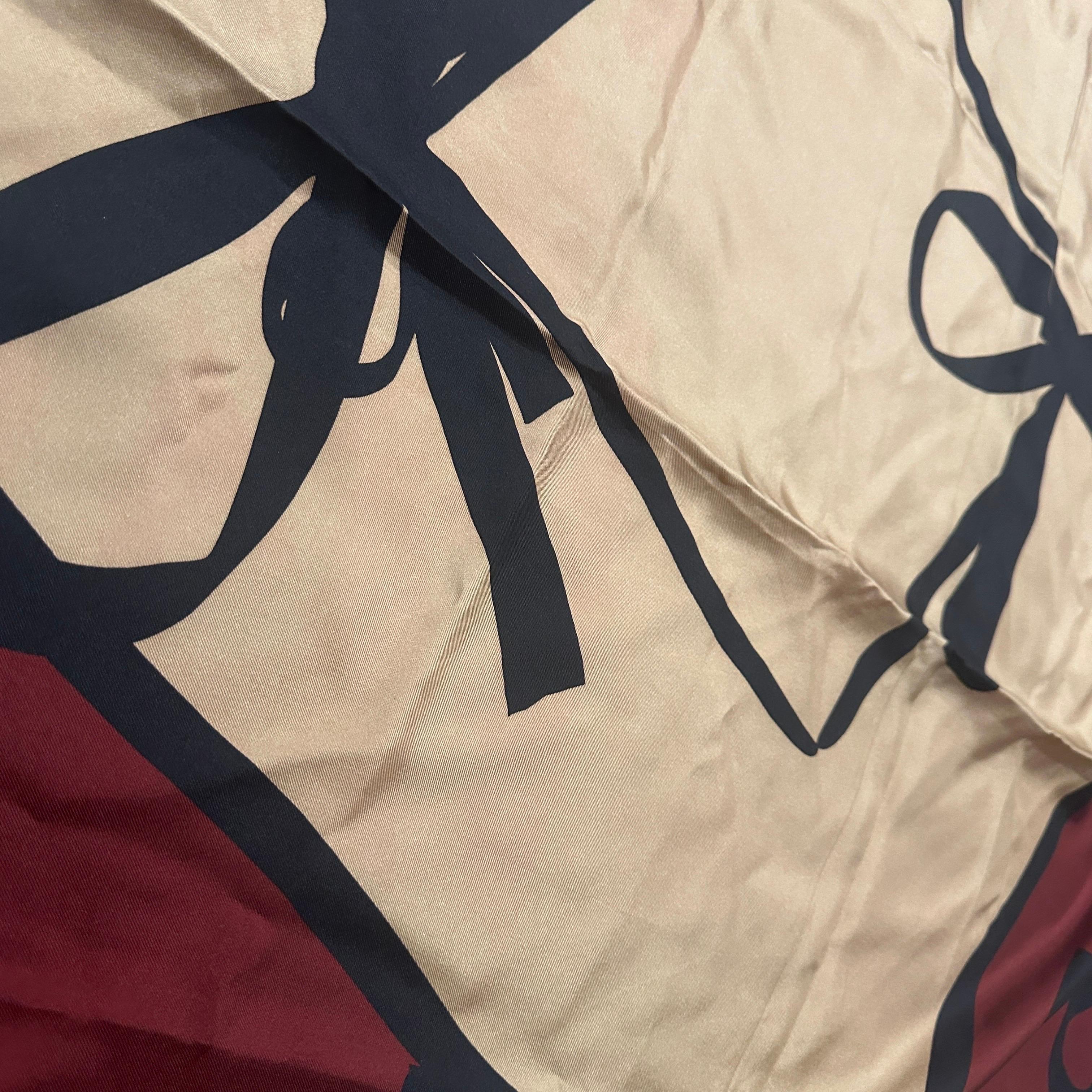 1990s Classic Silk Scarf by Valentino in vendita 6