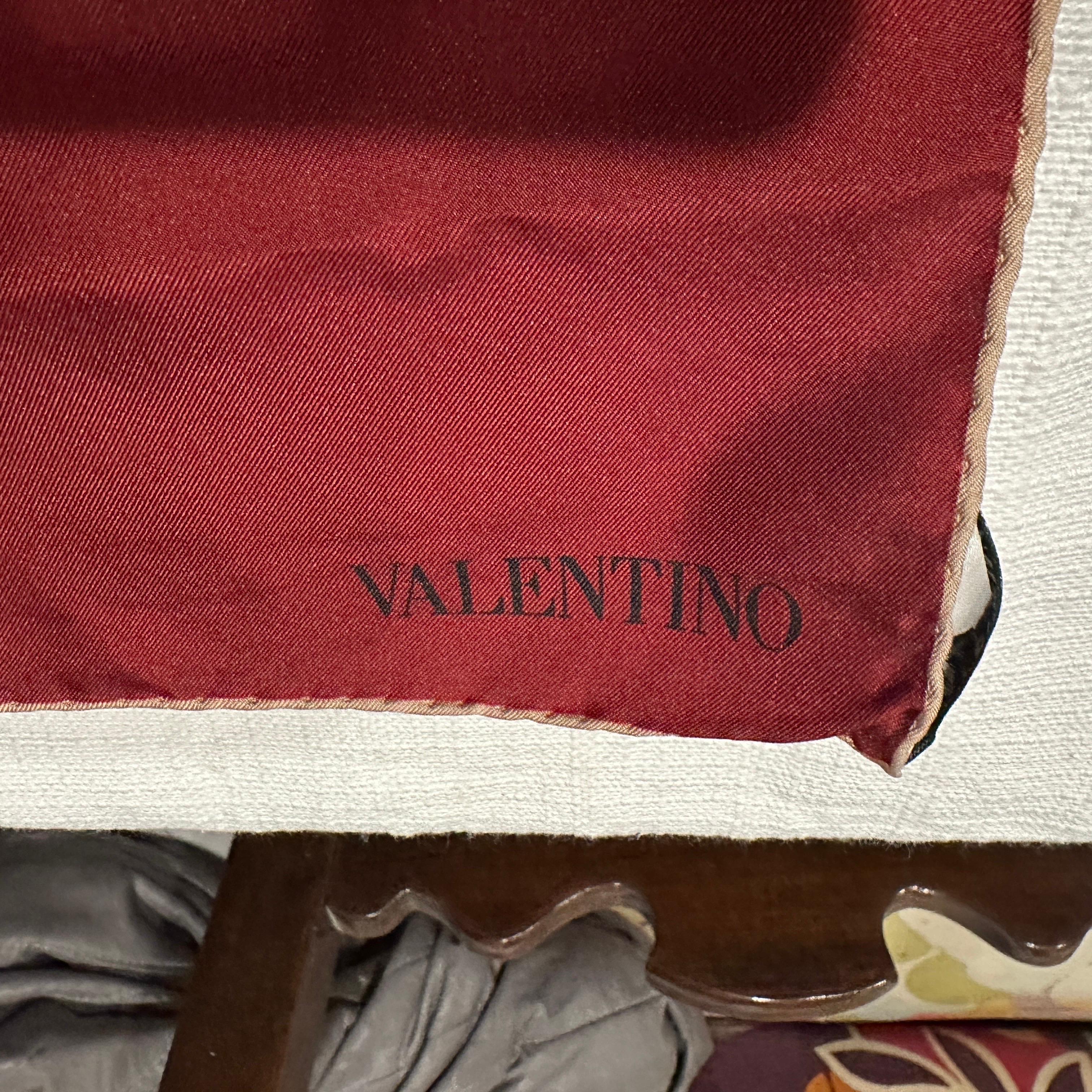 1990s Classic Silk Scarf by Valentino in vendita 1