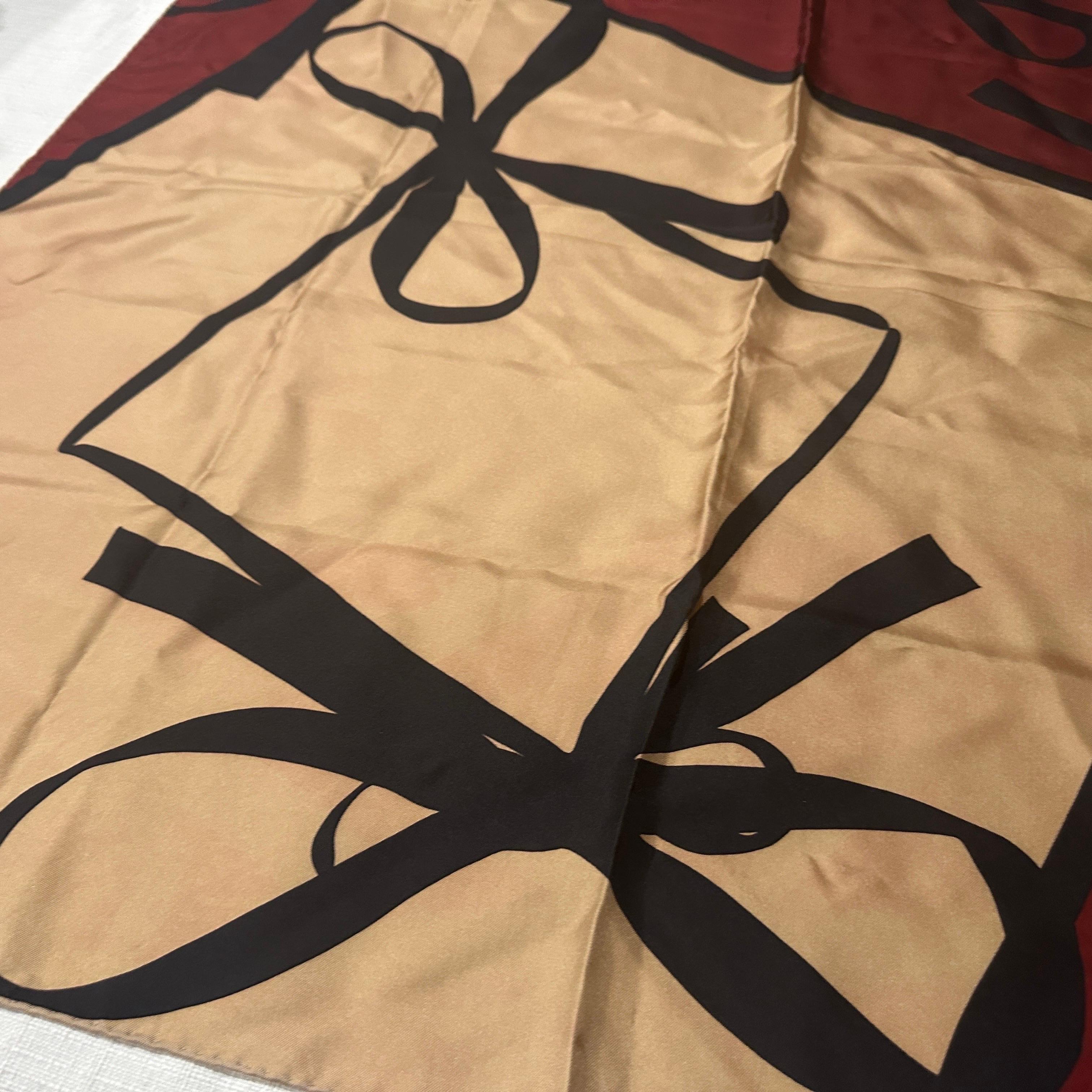 1990s Classic Silk Scarf by Valentino in vendita 2