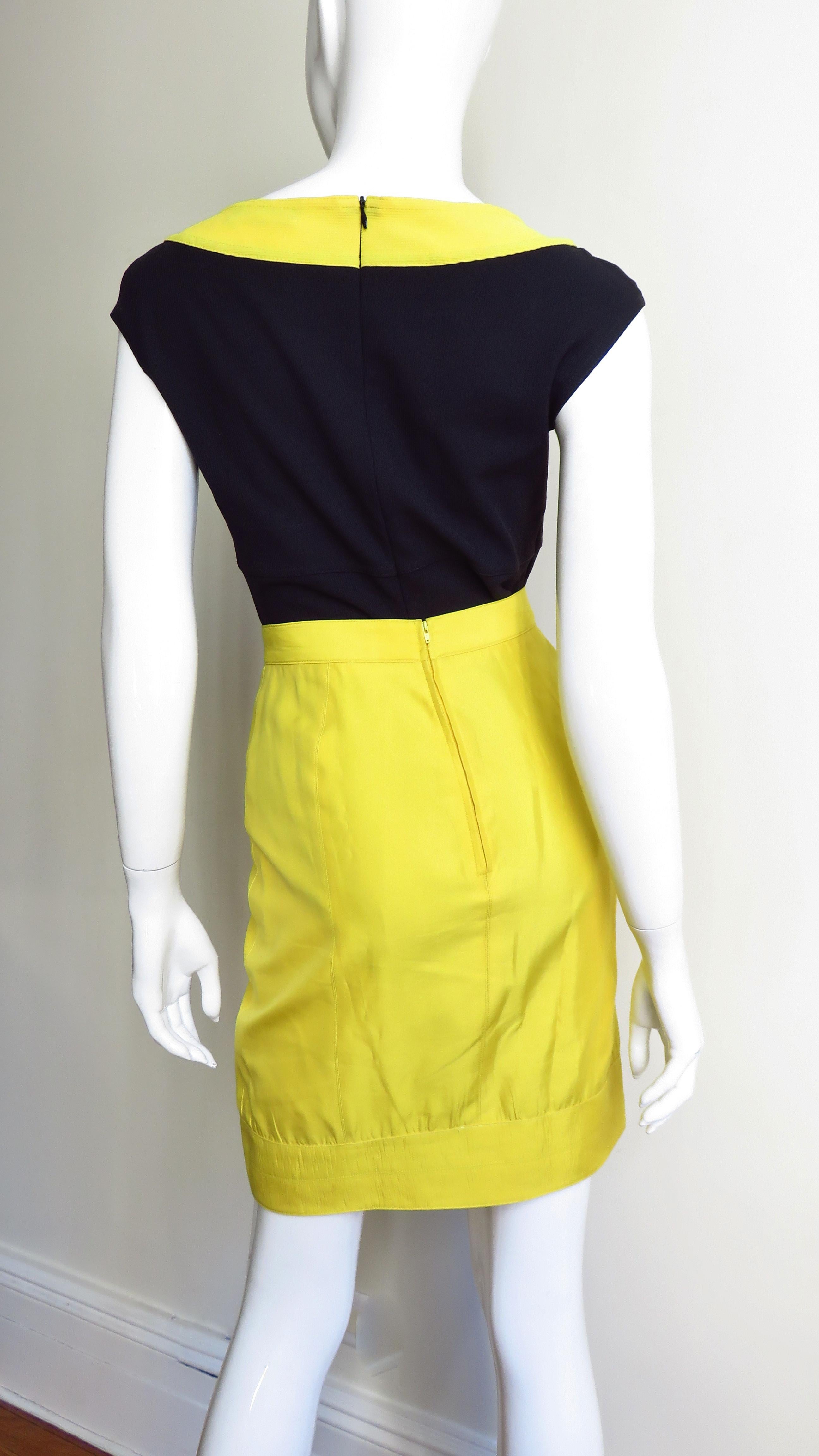 Claude Montana Color Block Full Skirt, Pencil Skirt and Bodysuit Set For Sale 4
