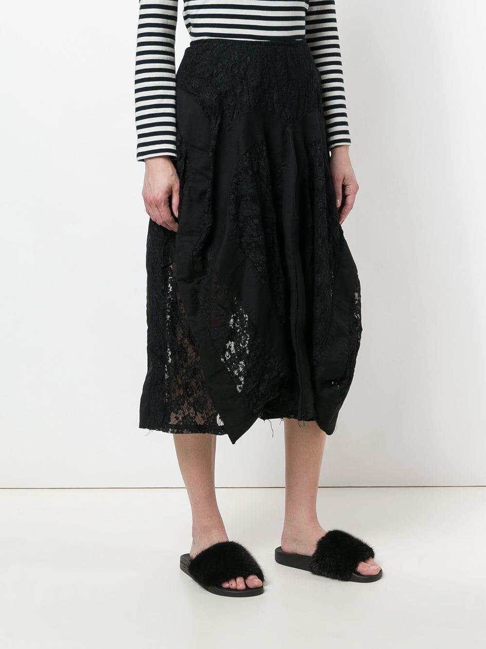 1990s Comme des Garçons Black Lace Vintage Skirt  In Good Condition In Lugo (RA), IT