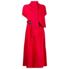 1990s Comme Des Garçons Red Dress