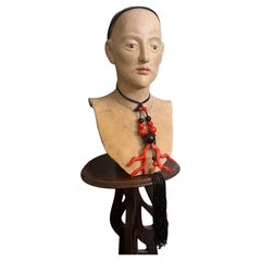 1990s Costume Jewelry Black and Red wood and beads Italian Necklace