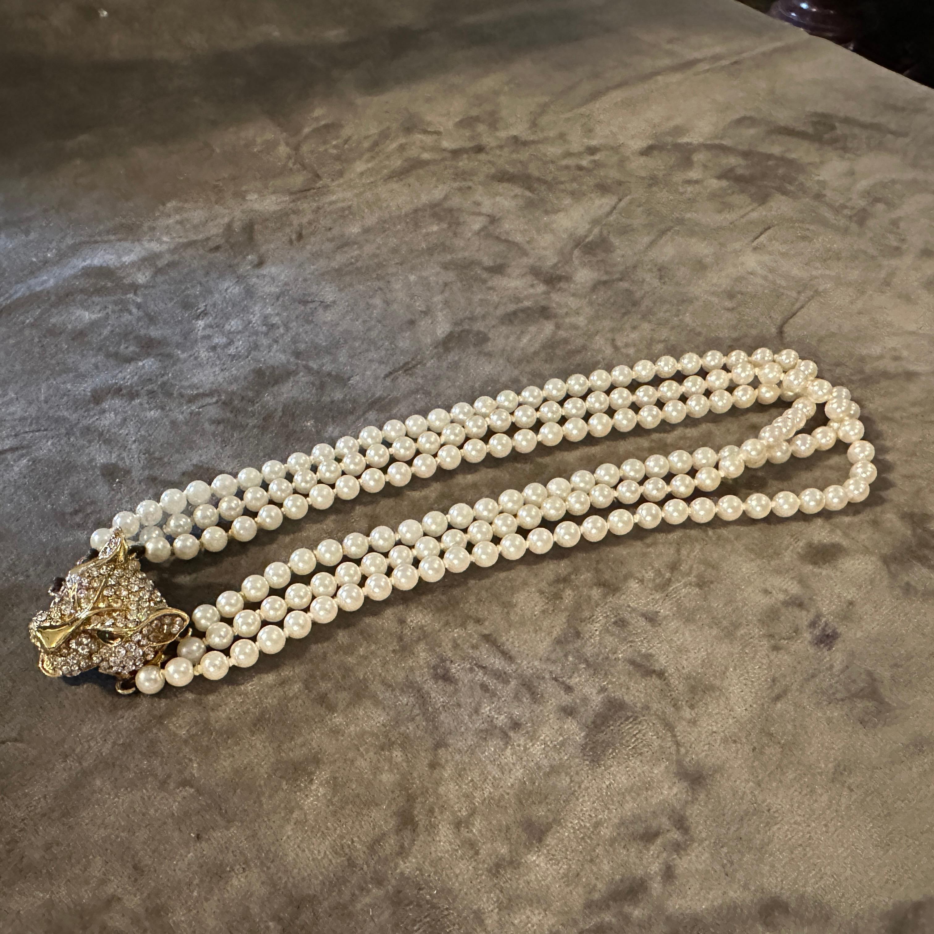 Collana Panther di Bijoux Cascio, bigiotteria degli anni '90 in vendita 5