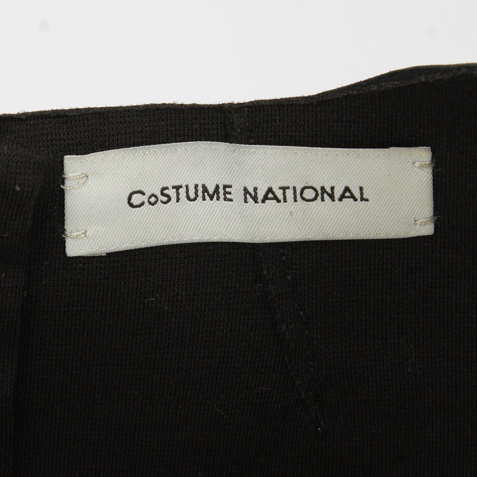 1990s Costume National Black Leather Vest 1