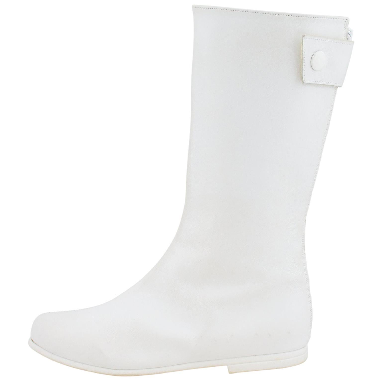 1990s Courrèges Re-Edition White Space Boots