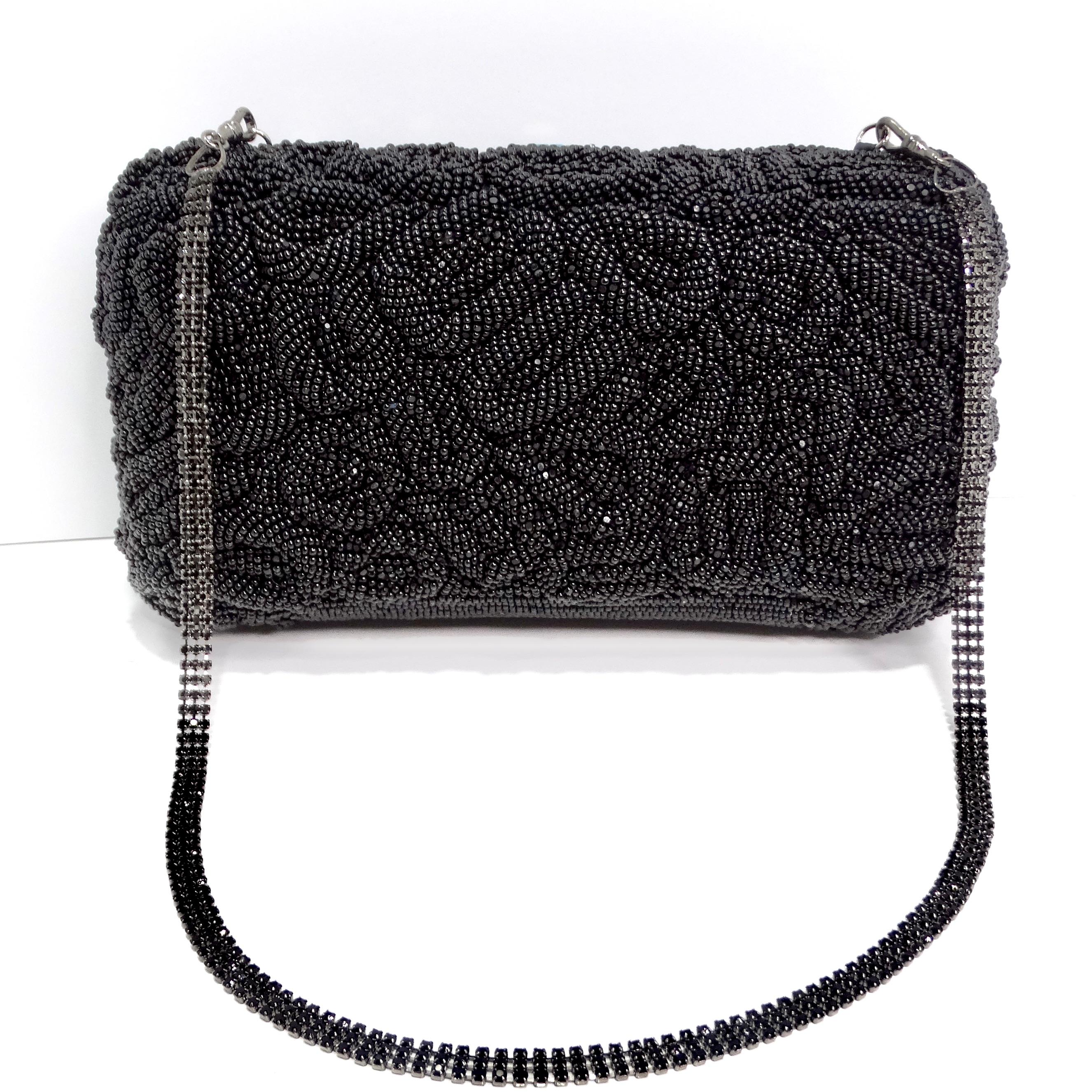 1990s Crystal Embellished Clutch Bag For Sale 3