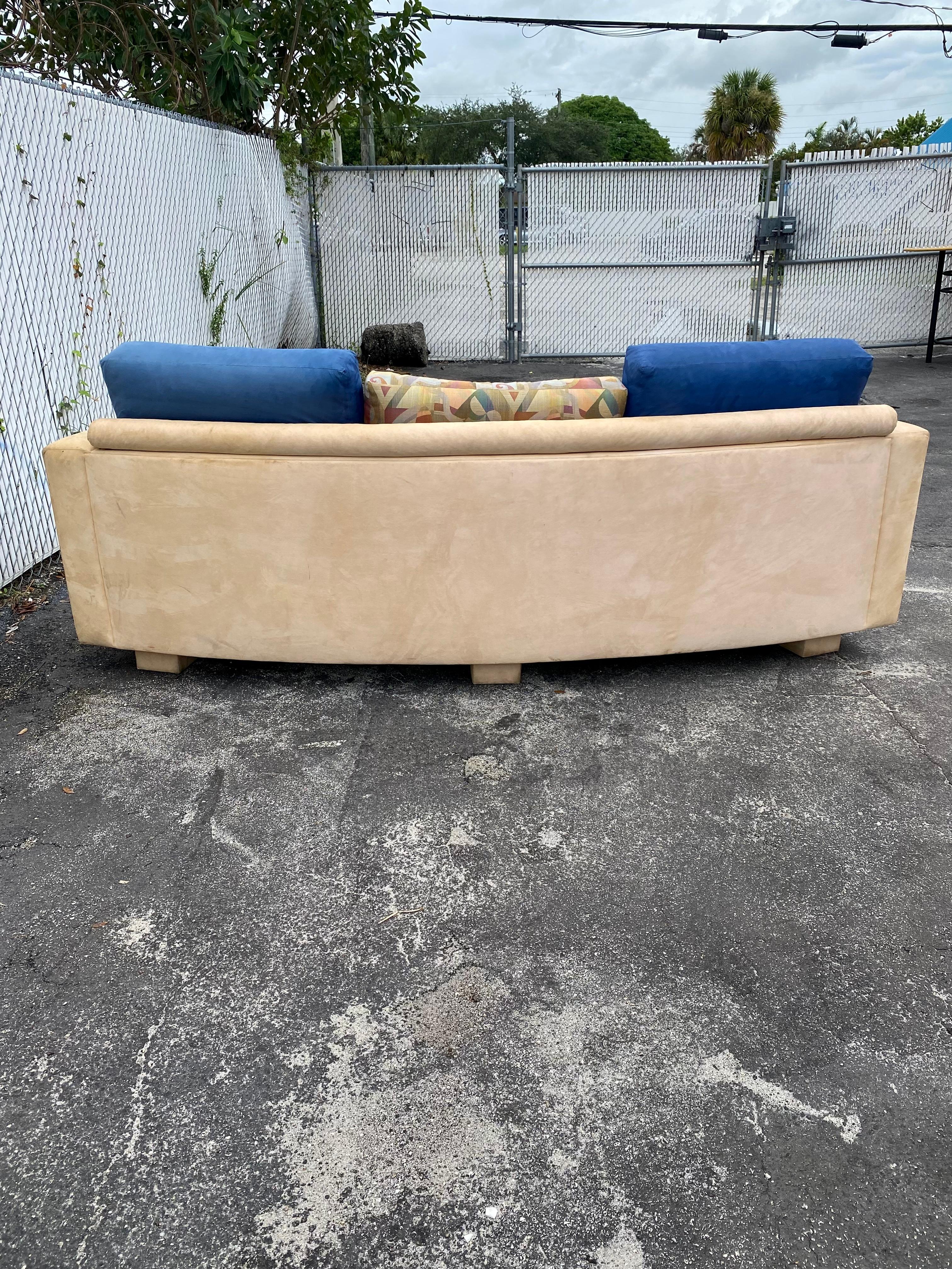 Late 20th Century 1990s Weiman Curved Abstract Sofas, Set of 2 For Sale