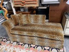 1990s Custom Cheetah Fainting Chaise Lounge