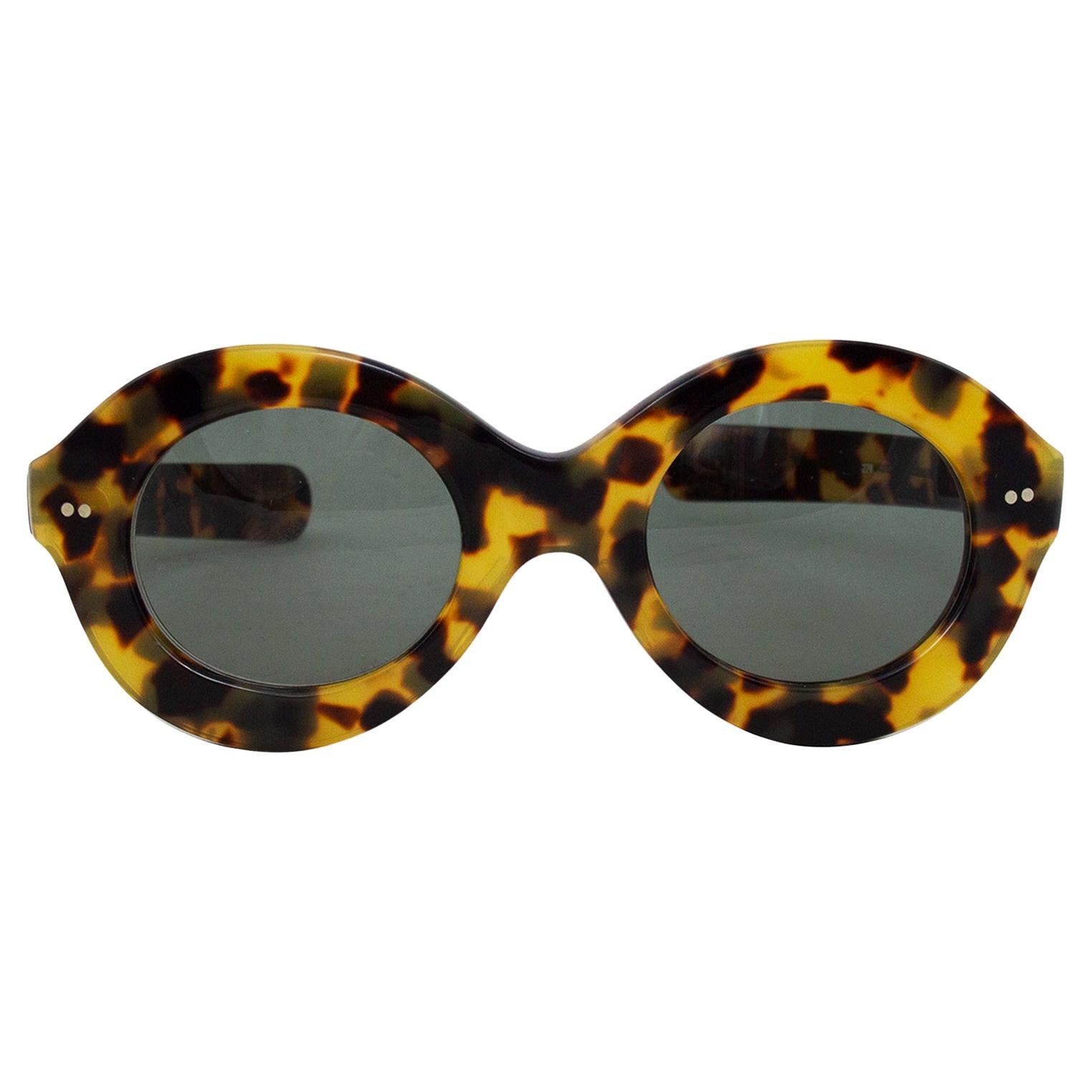 1990s Cutler and Gross Tortoiseshell Sunglasses  For Sale