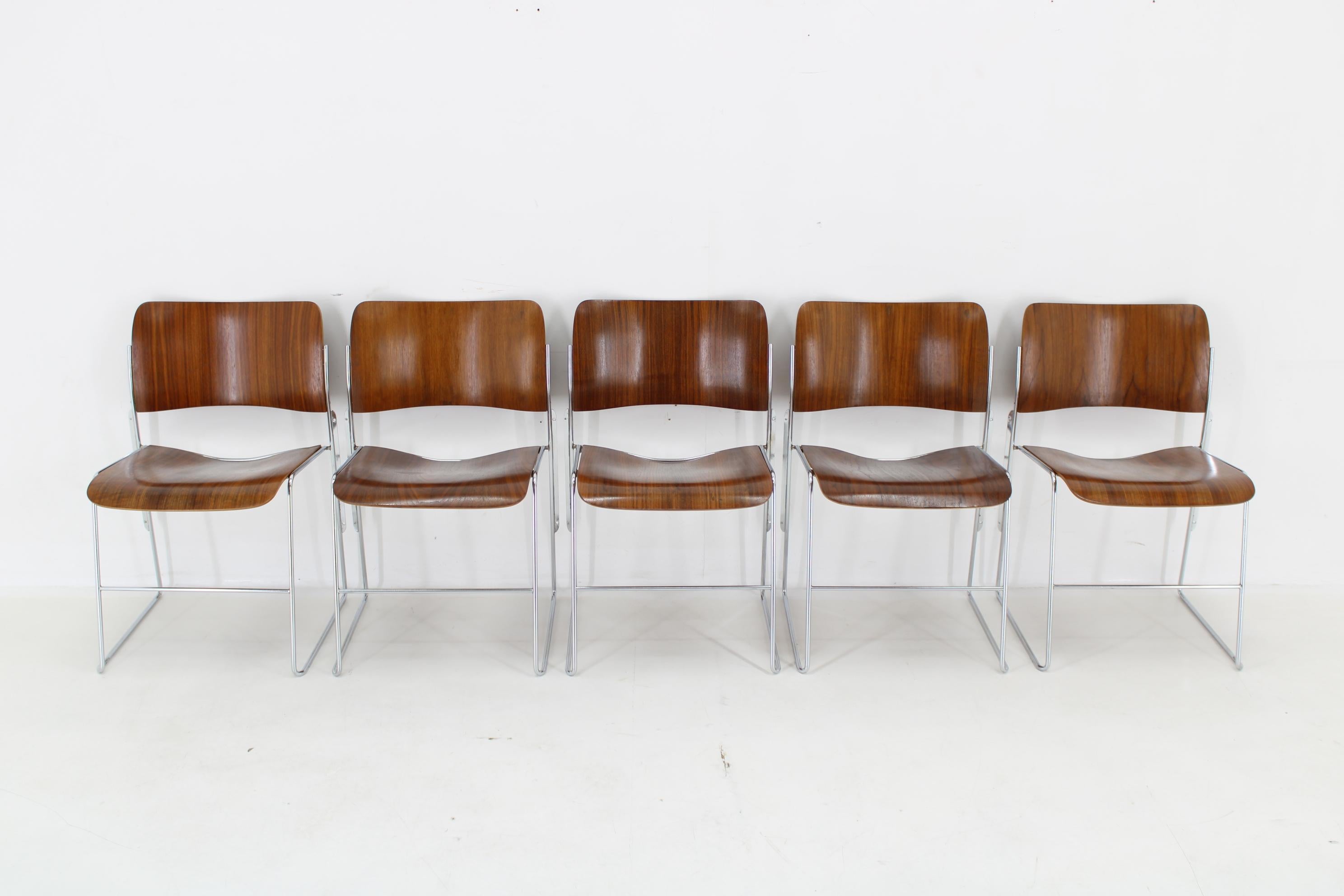 - Chairs were carefully refurbished  
- Oak Finish
