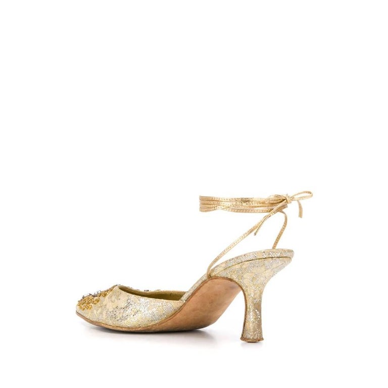 1990s Dal Co Golden Pumps For Sale At 1stdibs