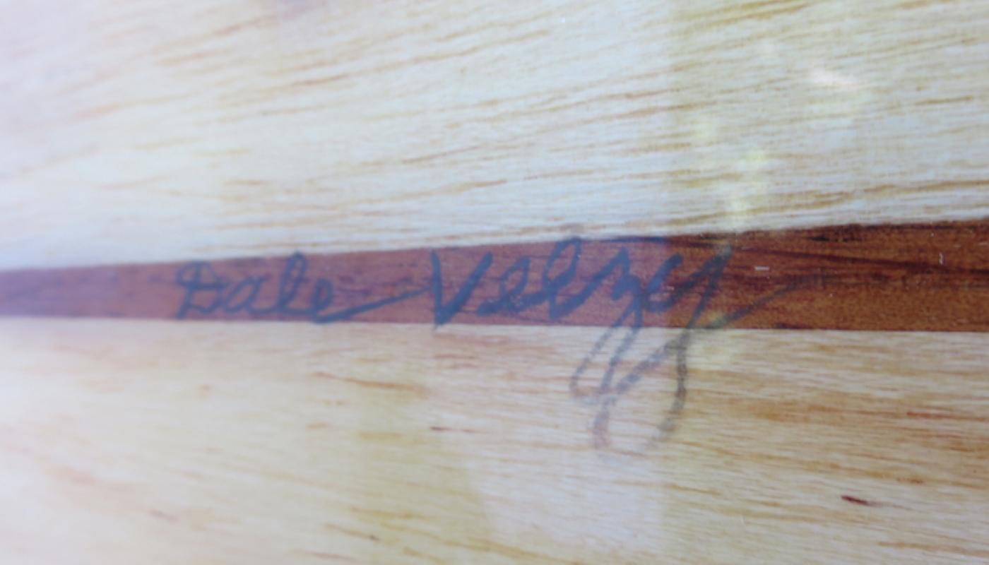 Fiberglass 1990s Dale Velzy Shaped Balsa Longboard