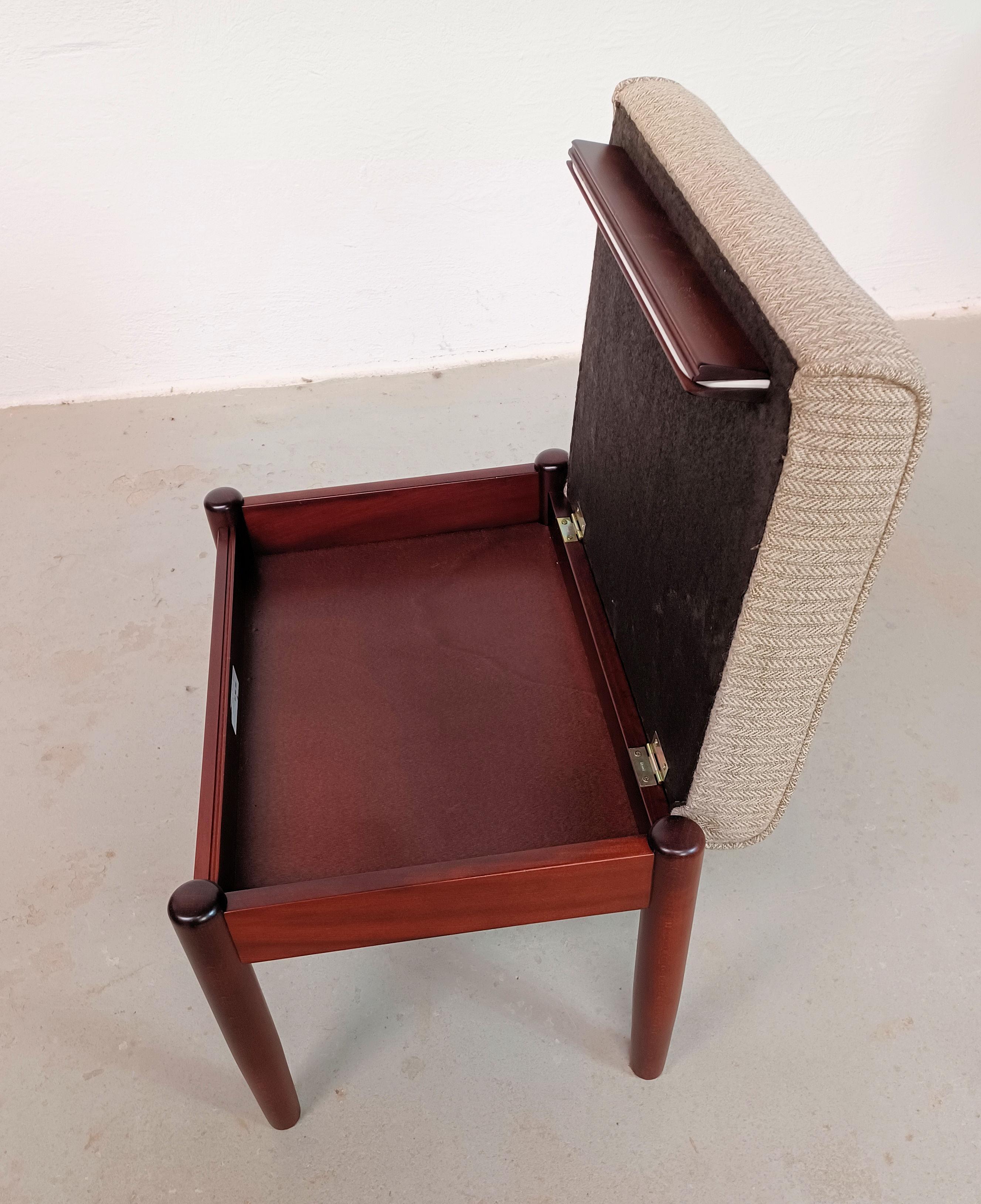 1990s Danish Adjustable Piano Bench in Tanned Beech For Sale 2