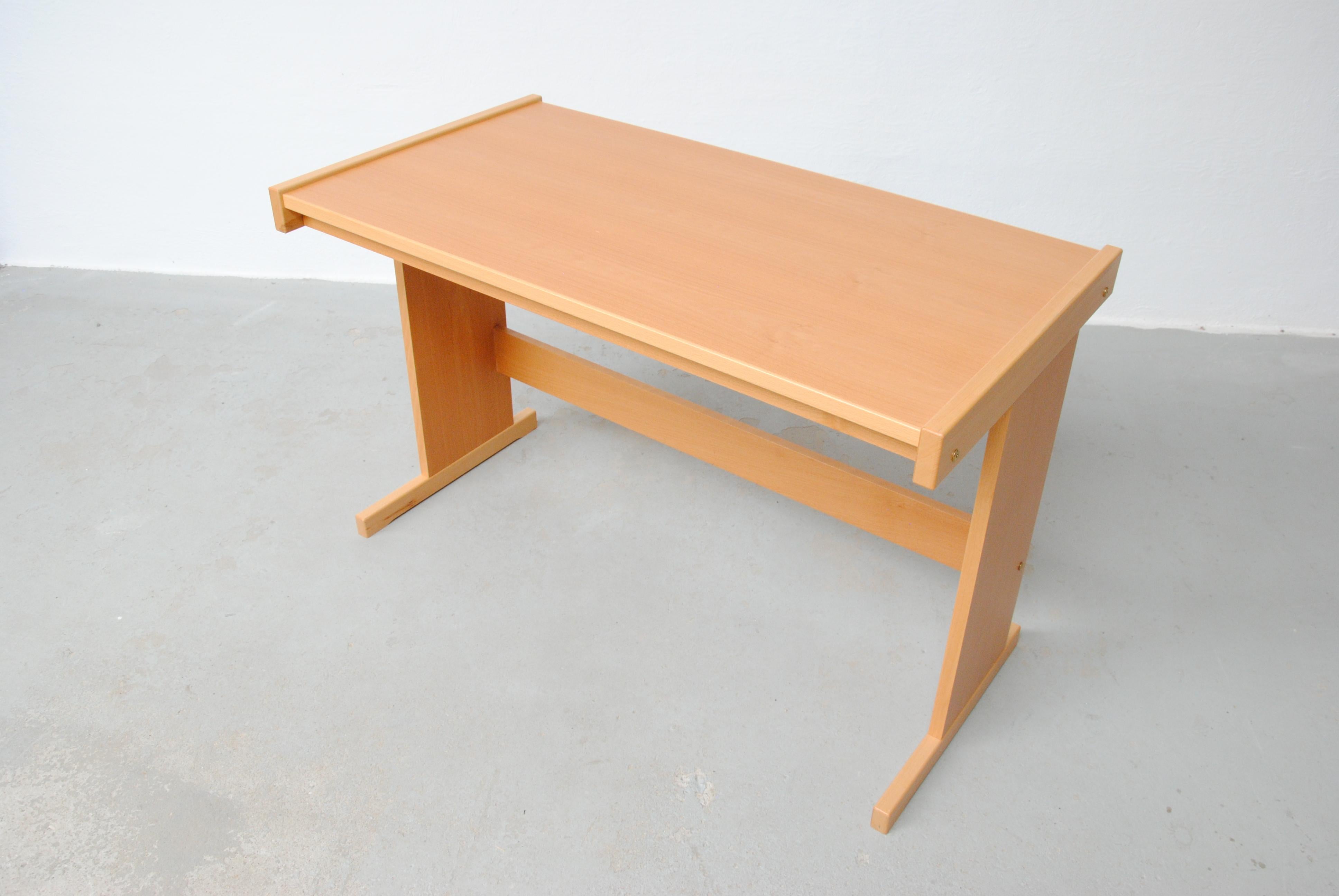 1990's Danish Bent Silberg Desk in Beech by Bent Silberg Mobler For Sale 1