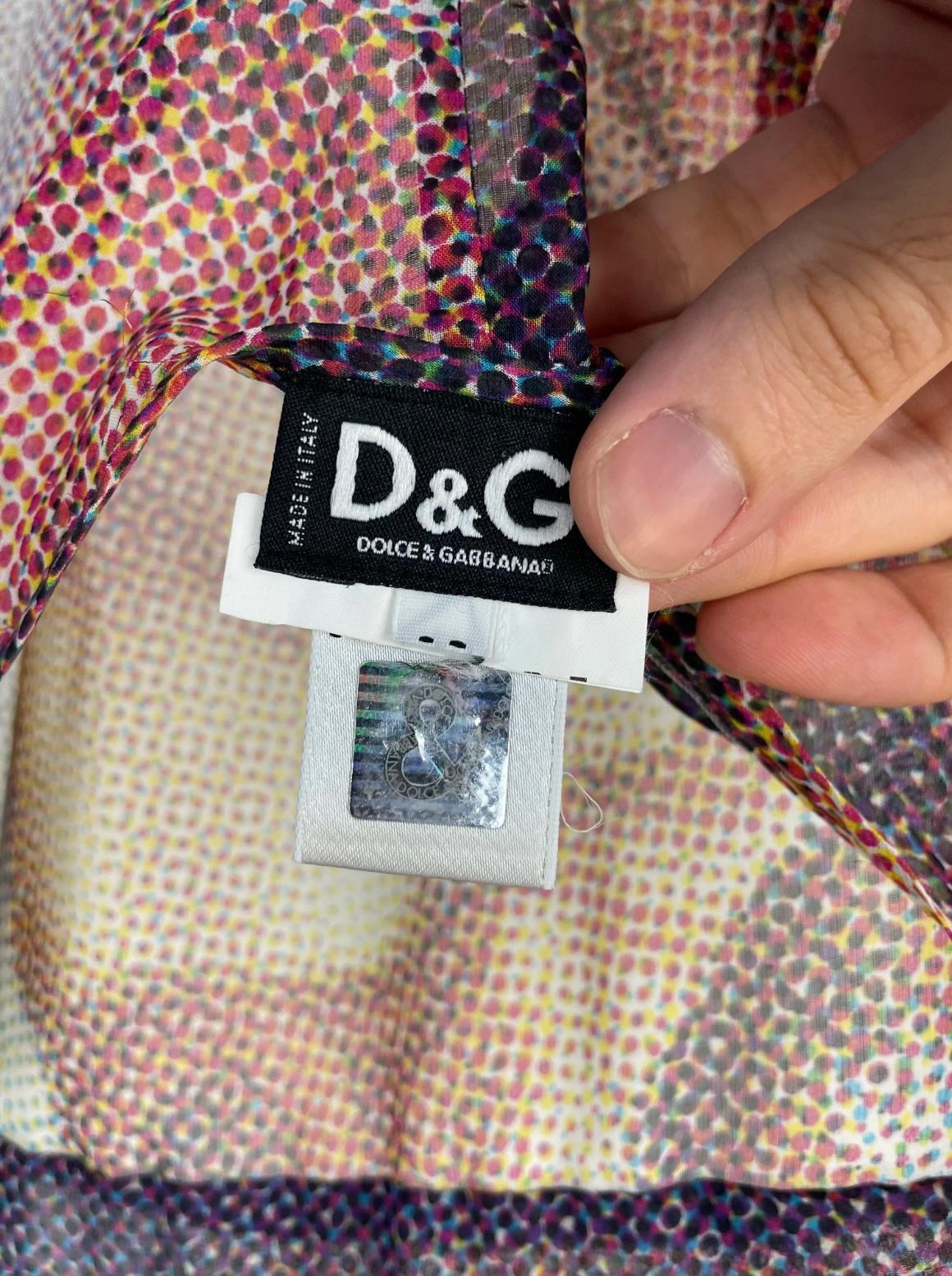 vestido de seda de los años 90 D&G Botticelli, el nacimiento de Venus en venta 6