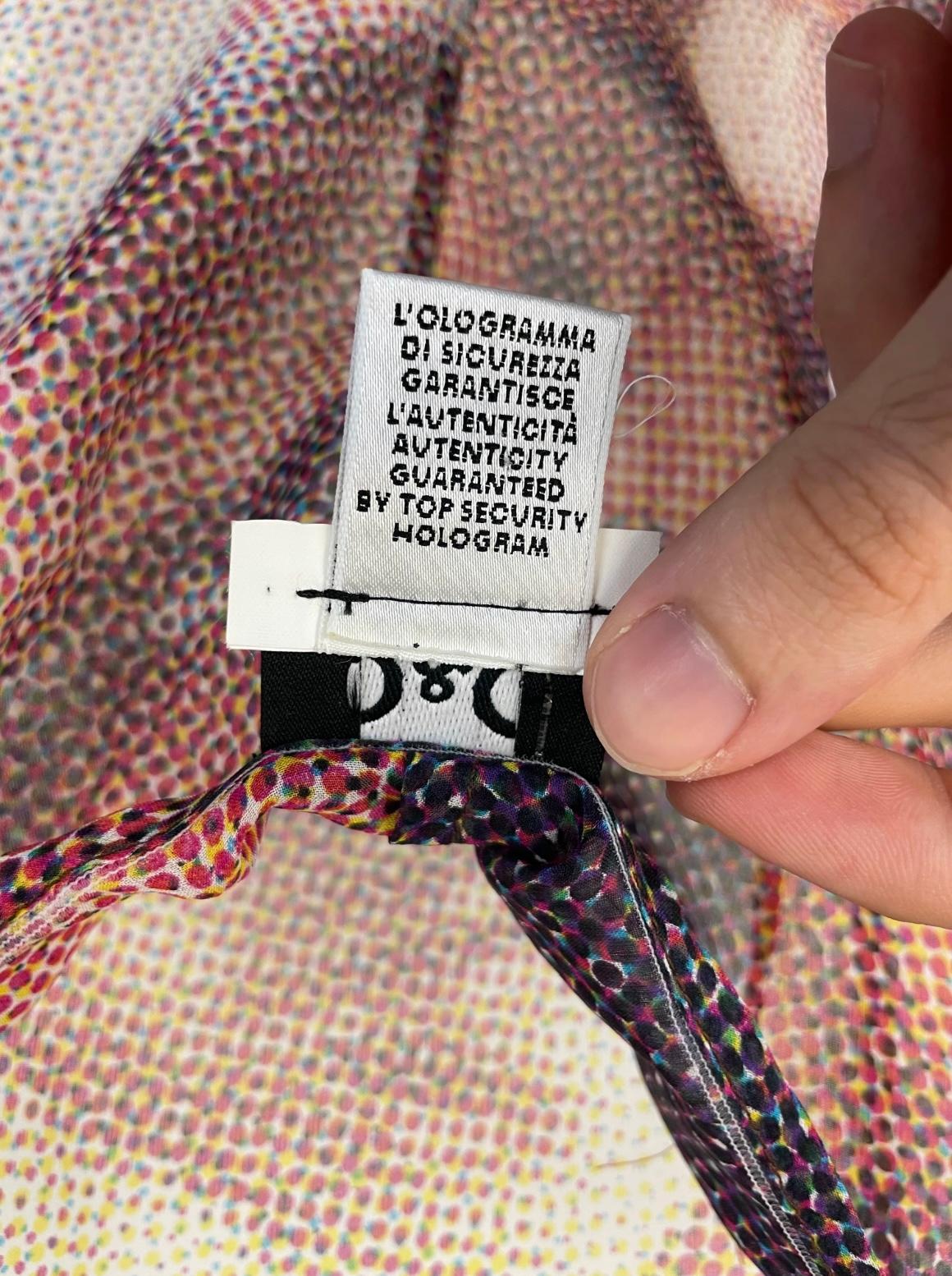 vestido de seda de los años 90 D&G Botticelli, el nacimiento de Venus en venta 8