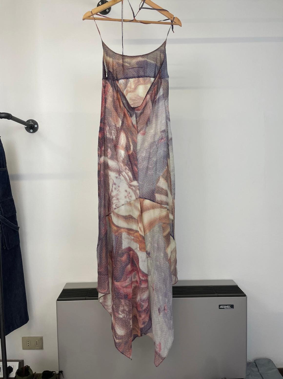 vestido de seda de los años 90 D&G Botticelli, el nacimiento de Venus en venta 9