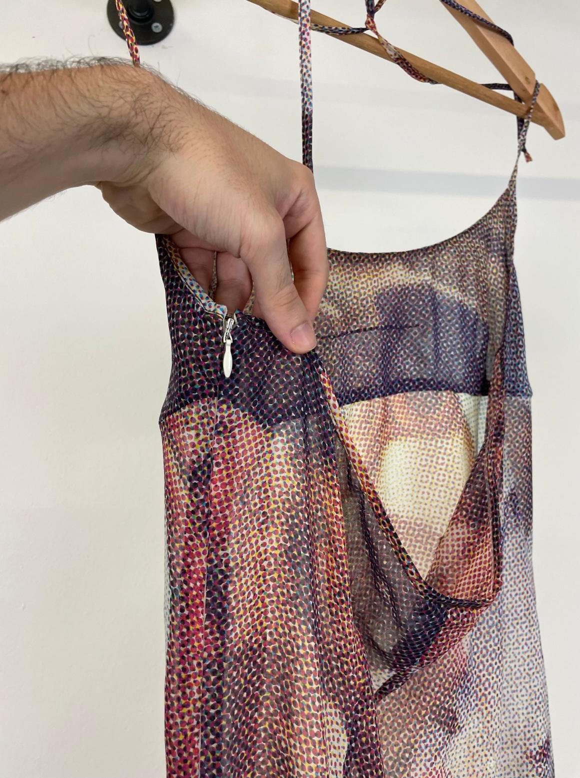 De las mujeres vestido de seda de los años 90 D&G Botticelli, el nacimiento de Venus en venta