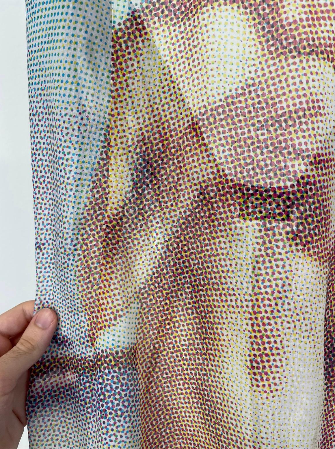 vestido de seda de los años 90 D&G Botticelli, el nacimiento de Venus en venta 4