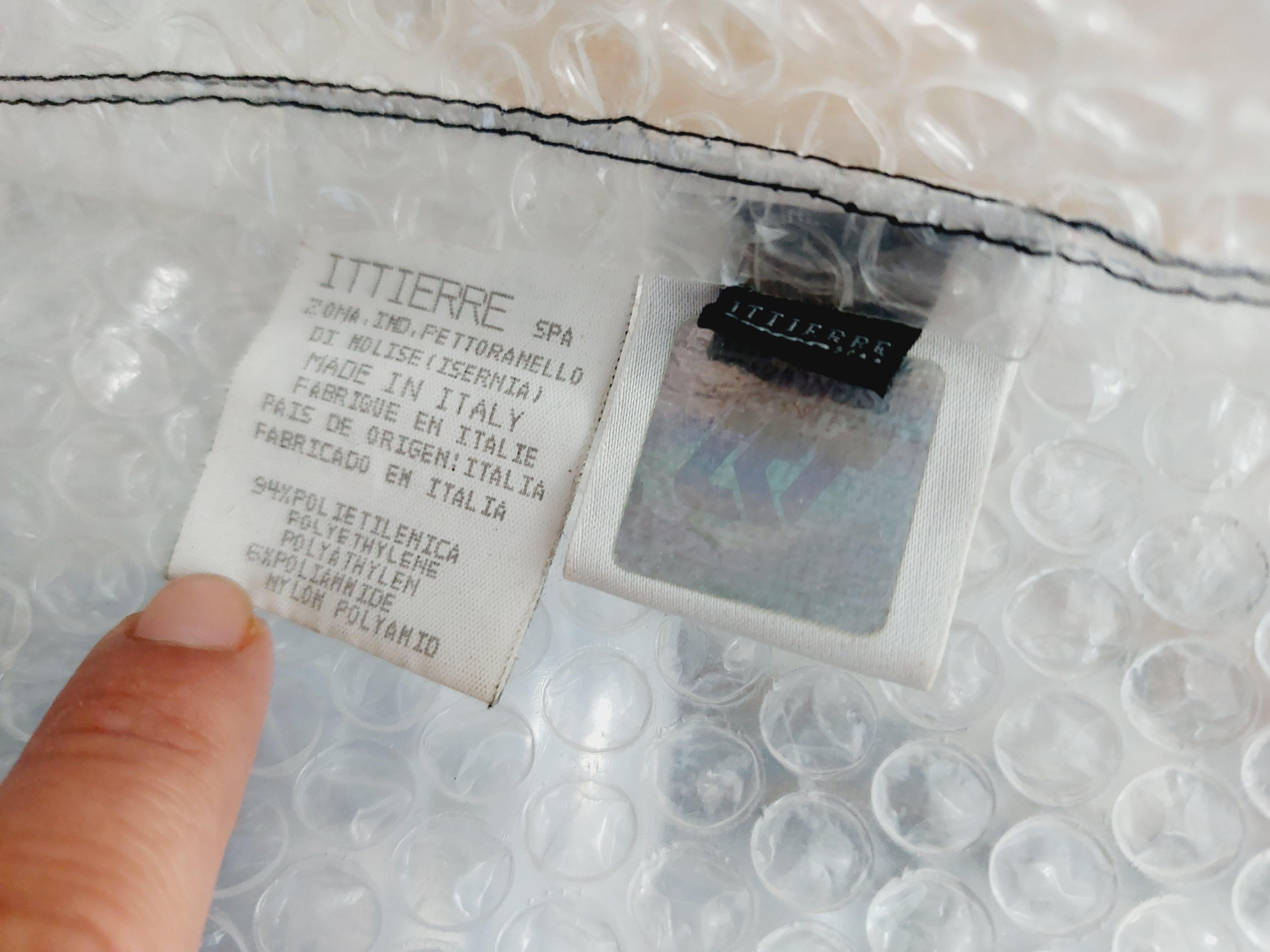 1990er D&G by Dolce & Gabbana Clear Plastic Bubble Wrap Laufsteg Jacke Mantel aus Kunststoff im Angebot 10