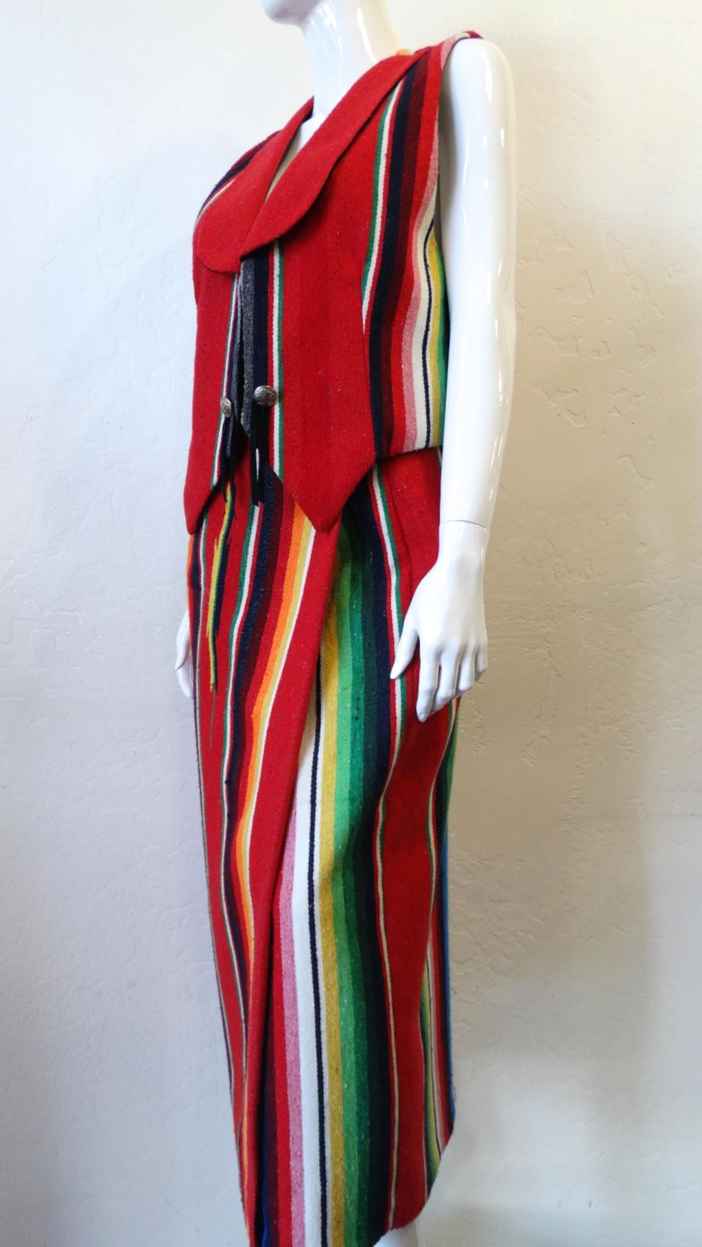 1990s DION Western Wear Serape Outfit  5