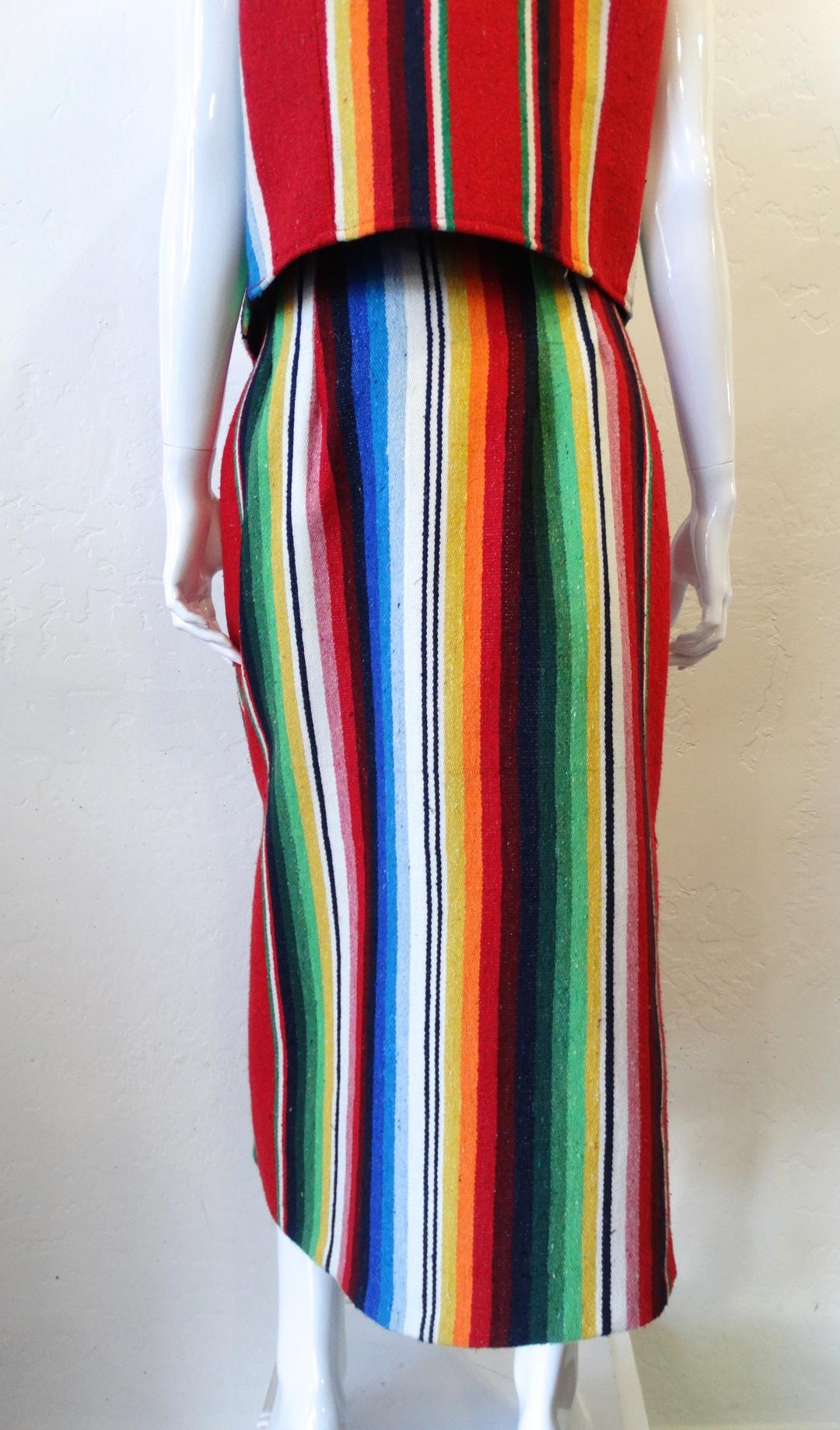 1990s DION Western Wear Serape Outfit  In Good Condition In Scottsdale, AZ