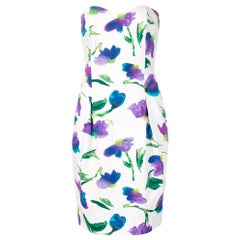 Vintage 1990s Dior Floral Pattern Dress