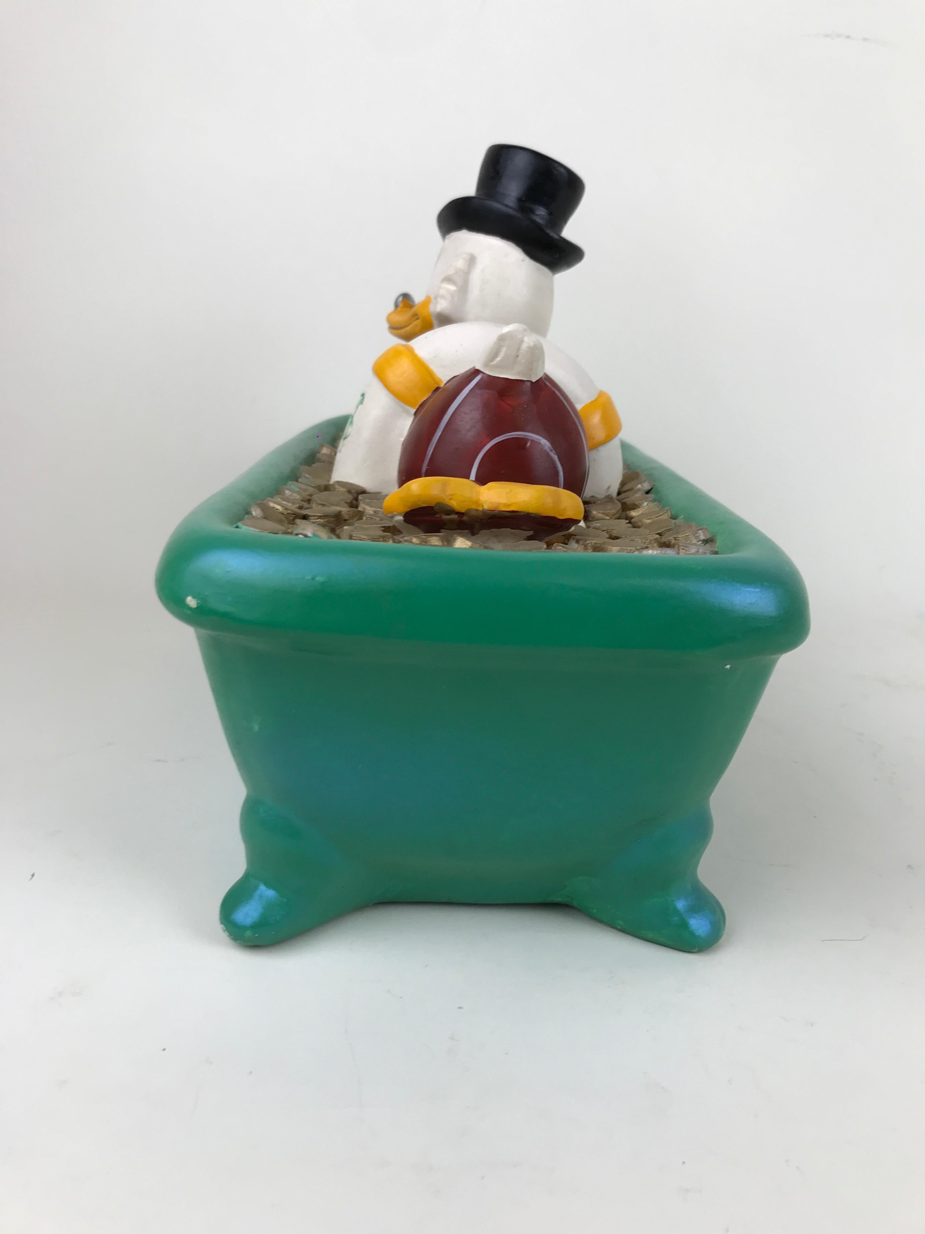 1990s Disney Uncle Scrooge in a Bathtub Filled with Money by Demons & Merveilles In Good Condition For Sale In Milan, IT