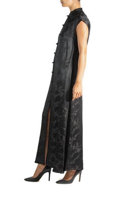 1990S Dkny Black Rayon & Silk Dress