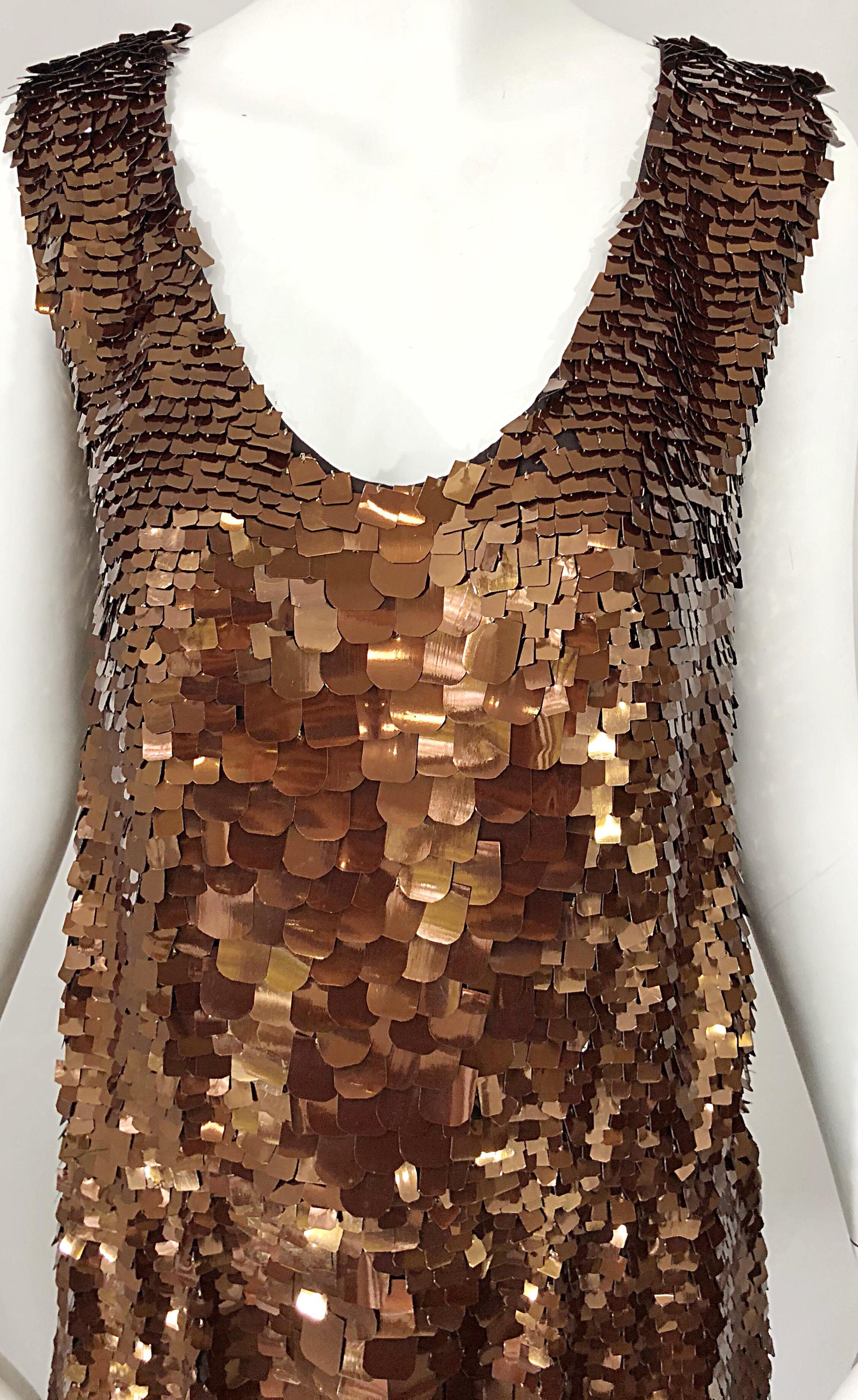 chocolate brown sequin dress