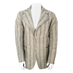 1990s Dolce and Gabbana Grey Tweed Jacket 