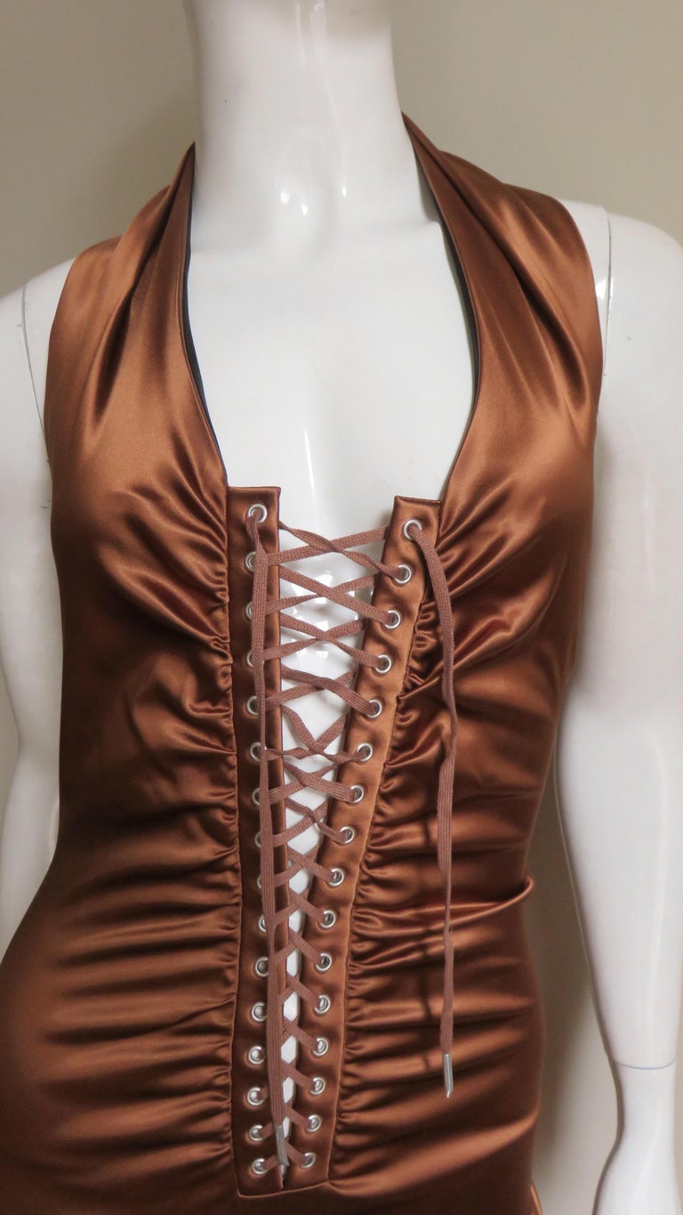 Pull Dolce & Gabbana Bronze Métallisé – Taille 44 Femme, Occasion Très Bon état