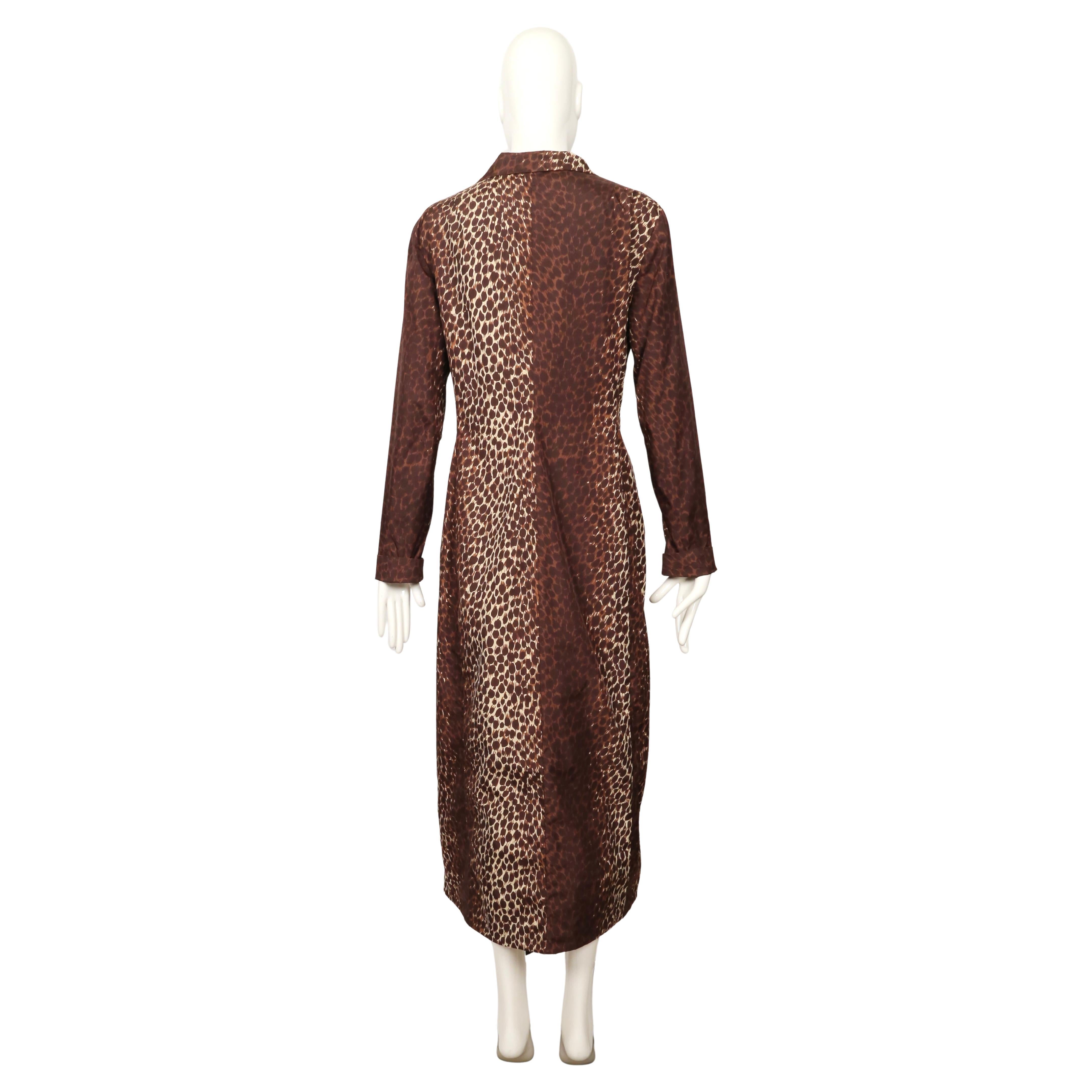 DOLCE & GABBANA - Manteau long imprimé léopard des années 1990 en vente 6