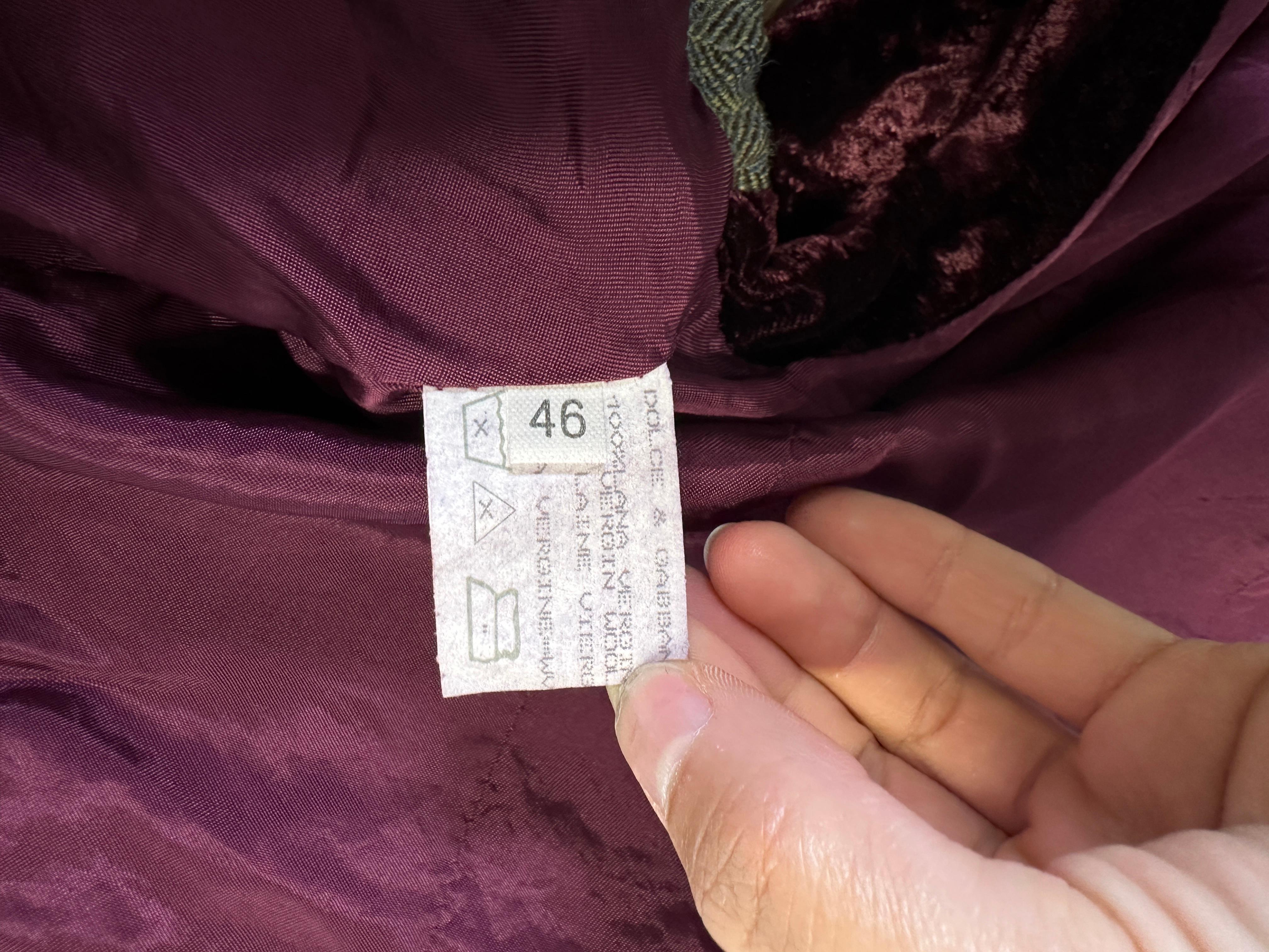 1990er Dolce & Gabbana Patchwork-Blazerweste aus Wolle mit Patchwork-Rekonstruktion im Angebot 1