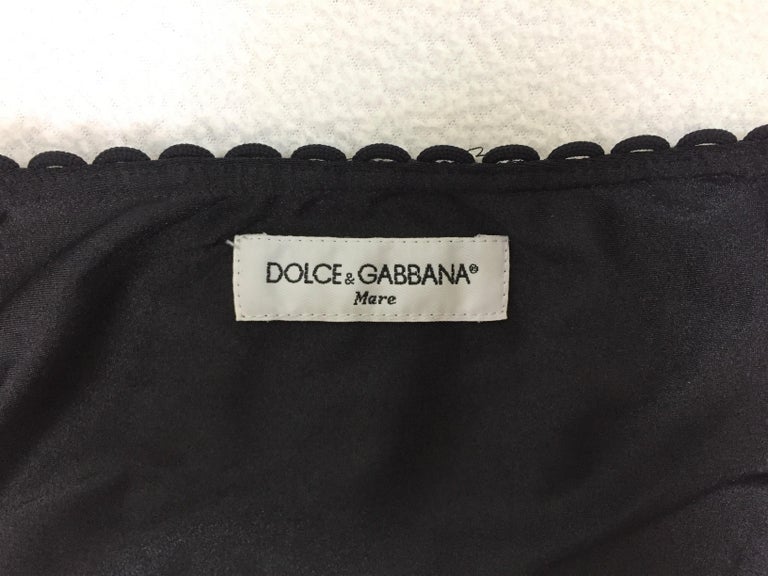 1990's Dolce and Gabbana Pin-Up High Waist Panty and Sheer Silk Bra Top ...