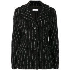 1990s Dolce & Gabbana Pinstriped Black Jacket