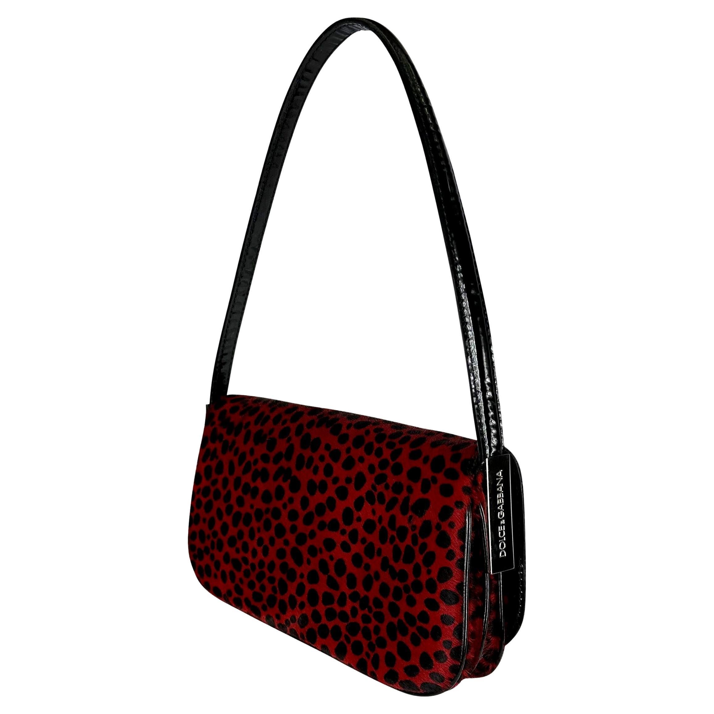 red leopard print purse