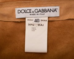 1990S Dolce & Gabbana Tan Suede Mini Skirt & Matching Heels Set